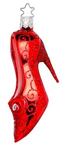 Red High Heel Shoe<br>Inge-glas Ornament